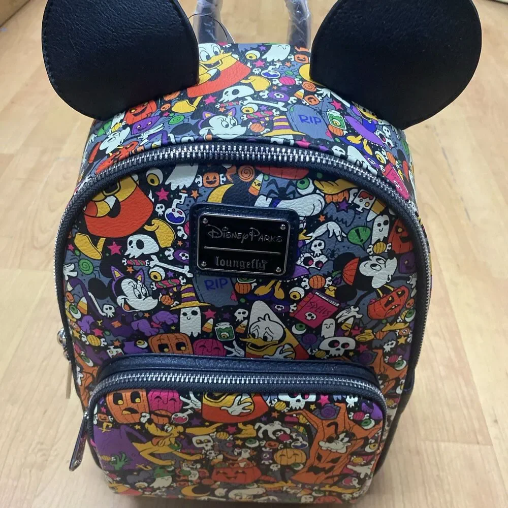 Loungefly Disney Parks Halloween Mickey Mouse And Friends Mini Backpack NEW